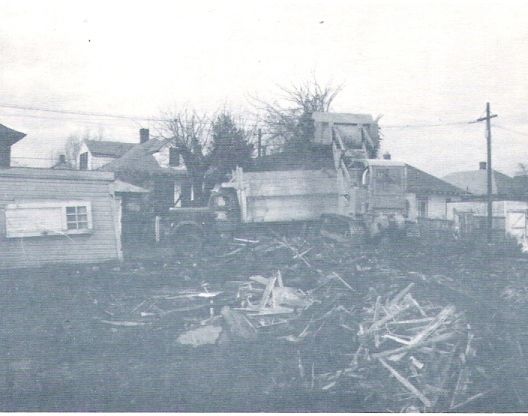 Demolition of structure started in January 1966 for the park site. 