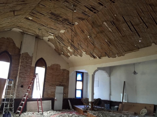 Deconstruction on interior.  Source.